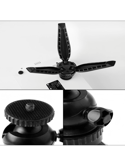 ThundeaL حامل مقلب قابل للطي ثلاثي القوائم ل "ThundeaL" للعارض الضوئي، حامل ثلاثي القوائم للكاميرا