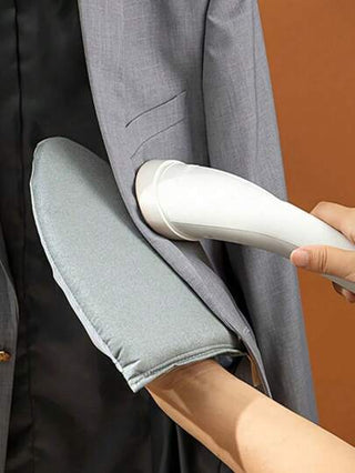 لوح كي صغير محمول قفاز واحد، قفاز بخار، تصميم صغير مدبب رمادي سهل التخزين، لوح كي محمول باليد، لوح كي معلق وقفازات كي - قفازات مقاومة للحرارة والماء ومقاومة للبخار مع حلقات، ضروريات الشقة والسكن الجامعي، لوازم العودة للمدرسة، ملحقات السفر العائلي