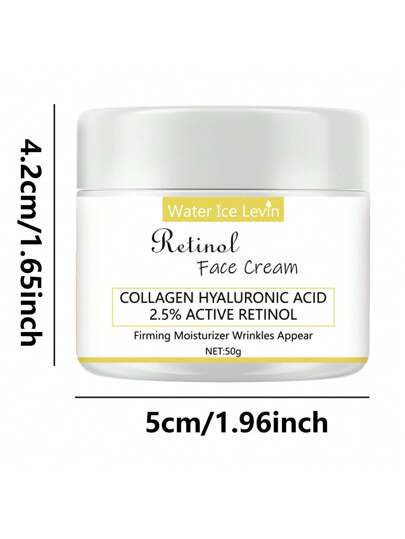 1 وحدة كريم وجه مرطب بالريتينول وعامل تنشيط ترطيب البشرة وشد الترهلات ومقاوم للشيخوخة والبقع