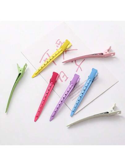 5 قطع كليبس للشعر بلا مناطق وصل، دبابيس شعر للبنات بألوان الحلوى والحلويات، محددة لتصفيف الغرة وتحجيمها، مصممة خصيصًا للصالونات الحرة