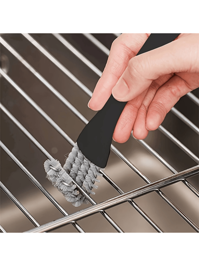 فرشاة تنظيف متعددة الأغراض لموقد المطبخ والشوي الخارجي قطعة واحدة ، نظافة شق الثقوب بدون كهرباء
