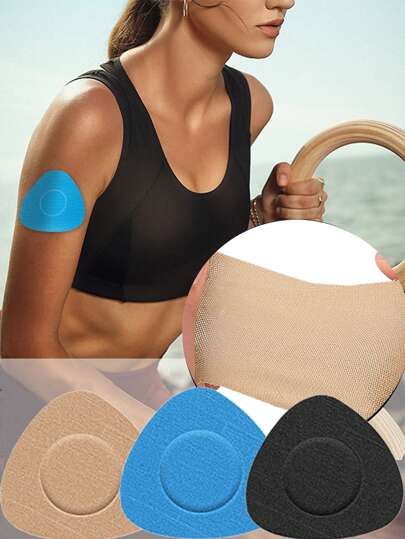 3/6 قطعة من الرقعة اللاصقة للجهاز الحساس لرصد مستوى السكر في الدم ، رقعة تثبيت جهاز مراقبة مستوى السكر في الدم ، تتبع الحركة من دون آثار مرئية