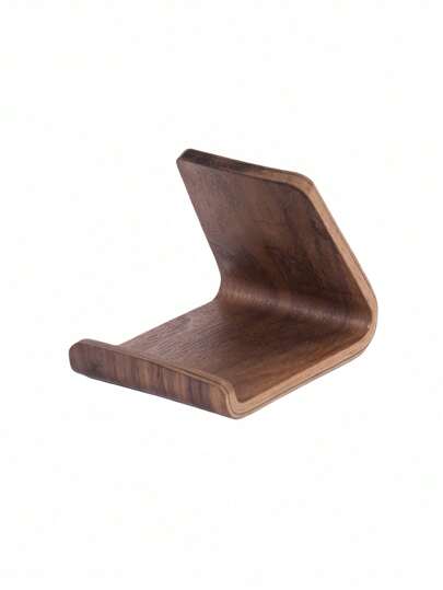 قاعدة خشبية بسيطة لتثبيت الهاتف، قاعدة تخزين الهاتف على المكتب ، قاعدة هاتف عالمية ، طلاء جوز ، مقاومة للماء ، قاعدة لأجهزة المحمول العامة