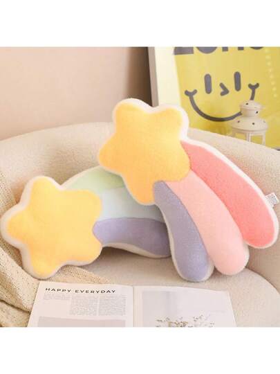 1 قطعة خاصة من دمية مرنة ناعمة، وسادة ديكورية بأشكال نجوم وقلوب وأشكال قمر، دمية مرنة وسادة برضي أسفل الظهر، ديكور للغرفة، هدية عيد الميلاد والكريسماس والسنة الجديدة وعيد الشكر
