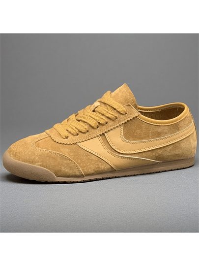 حذاء رياضي سهل الارتداء من الجلد الناعم أنيق كاجوال في طراز كلاسيكي رجالي ونسائي موديل 2025 مناسب لفصل الصيف