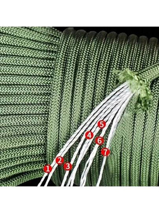 3/16/31م حبل خيمة متعدد الطبقات من البوليستر بقطر 4 مم لاستخدامه في الخطاطيف والحبال وأساور DIY ، لأنشطة خارجية