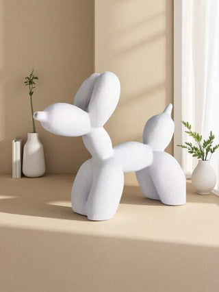 النسخة الجديدة: تصميم أكبر وأكثر سمكًا! نفس السعر المعقول! تمثال فني على شكل كلب بالون - تصميم رائع لديكور المنزل/المكتب/رف الكتب