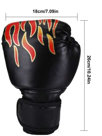 زوج من قفازات الملاكمة للكبار، قفازات تدريب MMA للكيك بوكسينغ وكيس الضرب