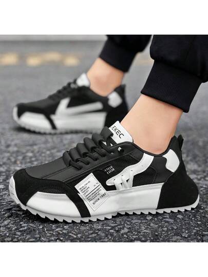 أحذية رياضية قابلة للتنفس للرجال، أحذية مريحة خفيفة الوزن للتنزه والتسلق في الهواء الطلق، ذات قاعدة سميكة ومرتفعة متعددة الاستخدامات