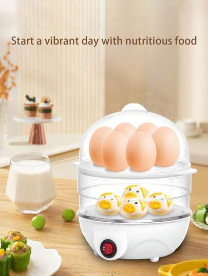 جهاز متعدد الوظائف لطهي البيض، غلاية بيض كهربائية، غلاية بخار بيض متعددة الطبقات مع نظام تحضير القرع وسريعة الإفطار، أجهزة مطبخ