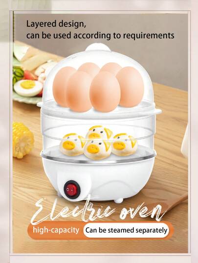 جهاز متعدد الوظائف لطهي البيض، غلاية بيض كهربائية، غلاية بخار بيض متعددة الطبقات مع نظام تحضير القرع وسريعة الإفطار، أجهزة مطبخ