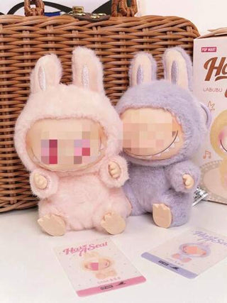 مجسم سكري لبيبو المرعب بوجه من المينا مكسى بالأسيتات صندوق مغلق كزخرفة مكتب ، دمية جميلة هدية عيد الميلاد