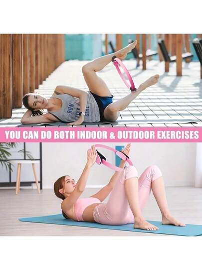 11 قطعة مجموعة اللياقة البدنية: حلقات مقاومة للساق، حلقات مقاومة للكاحل، خاتم البيلاتس، مناسبة لرفع الورك والتشكيل والتمارين للساق للرجال والنساء