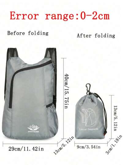 حقيبة تخزين قابلة للطي عالية الخفة قابلة للحمل 1، مناسبة للسفر والخارج والرياضة