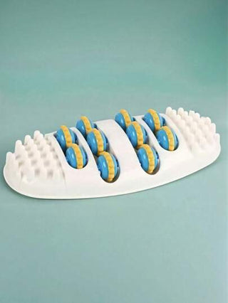 مدلك العناية بالقدم - 4 صفوف للمساج، تصميم إنرجونومي للاستخدام في المنزل، اللياقة البدنية، السفر واليوجا - من مادة ABS، مدلك الاسترخاء العضلي، مدلك القدم، مساعد الاسترخاء والتهدئة