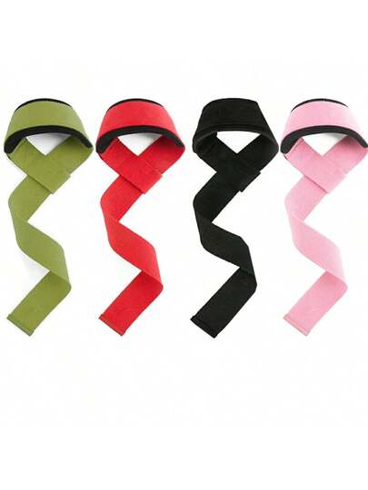 1 زوج أربطة قبضة حمالة ورفع الأثقال، أربطة مقاومة للانزلاق للمعصم ،أربطة تدريب قوة للرفع من الأرض، قبضات اليد لرياضة الكروس فيت، دعم معصم، إكسسوارات رياضية للجيم