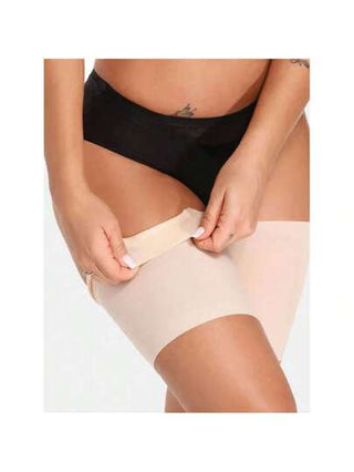 زوج من أشرطة الفخذ المضادة للاحتكاك للنساء في الصيف، شريط رفيع مرن مطاطي من جيل السيليكا، يوفر حماية من الاحتكاك، دفئ الساق