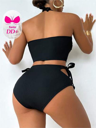 Swim DD+ مجموعة ملابس سباحة نسائية بتصميم جذاب للعطلات والشاطئ