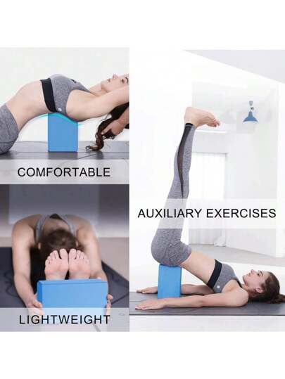 1/2قطعة طوبة يوغا صلبة عالية الكثافة، طوبة يوغا مضادة للإنزلاق، مناسبة لتشكيل الجسم،دفع الساق،تمارين الإطالة، صندوق اليوغا واليوجا، تعزيز المرونة، خيار مثالي للجيم المنزلي والتدريب، هدية مثالية للعائلة والأصدقاء