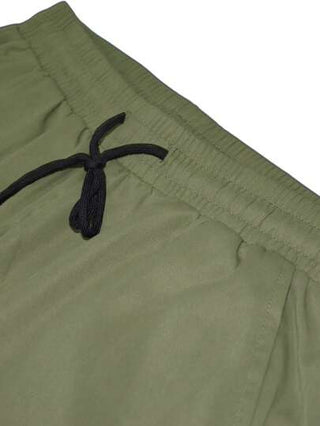 Manfinity Hypemode بنطلون كاجوال رجالي بلون أحادي