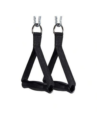 قطعة/قطعتان مقبض للإمساك معلق، ملحقات تمرين تقوية متعددة الاستخدامات للصالات الرياضية، حزام النايلون ذو المقبض النسيجي الأسود لتمرين الأذرع والكتف في صالة الألعاب الرياضية