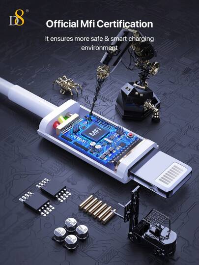 كابل شاحن من USB-C إلى Lightning معتمد من MFi، كابل شحن من نوع C USB 2.0 بتسليم الطاقة ، سرعة شحن سريع توافقي مع آي فون 14 برو/13 ميني/13/12/11 برو ماكس/XR/XS/8/7/بلس/6S/SE/ آي باد، (1 متر، 3.3 قدم) مصنوع من (TPE)