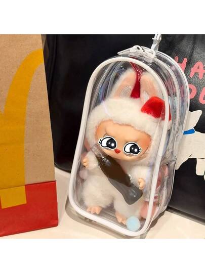 1 قطعة حقيبة قطنية ناعمة لحمل الدمية "لابوبو"، حقيبة حمل سميكة عالية الدقة للأنشطة الخارجية