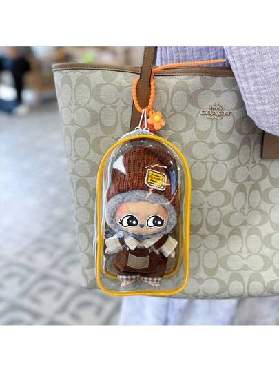 1 قطعة حقيبة قطنية ناعمة لحمل الدمية "لابوبو"، حقيبة حمل سميكة عالية الدقة للأنشطة الخارجية