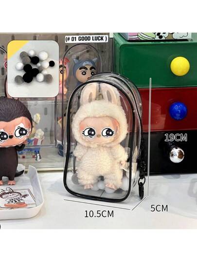 1 قطعة حقيبة قطنية ناعمة لحمل الدمية "لابوبو"، حقيبة حمل سميكة عالية الدقة للأنشطة الخارجية