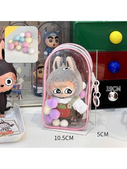 1 قطعة حقيبة قطنية ناعمة لحمل الدمية "لابوبو"، حقيبة حمل سميكة عالية الدقة للأنشطة الخارجية