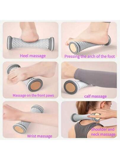 قطعة واحدة من أسطوانة تدليك الوتر الكعبي , جهاز تدليك الأقدام المستوي, جهاز تدليك القدم المنزلي ملحق للصالة الرياضية