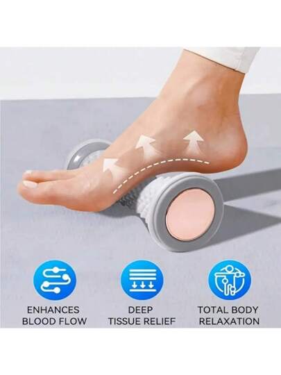 قطعة واحدة من أسطوانة تدليك الوتر الكعبي , جهاز تدليك الأقدام المستوي, جهاز تدليك القدم المنزلي ملحق للصالة الرياضية
