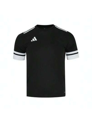 Adidas قميص SQUA25 JSY YT لصبيان، كنزة قصيرة ذات رقبة طاقم مصنوعة من النسيج المكنز TJJ0052