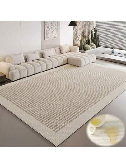 سجادة حديثة بسيطة قطعة واحدة، بسجادة ديكورية، مناسبة لغرفة المعيشة والمطبخ وغرفة النوم والحمام