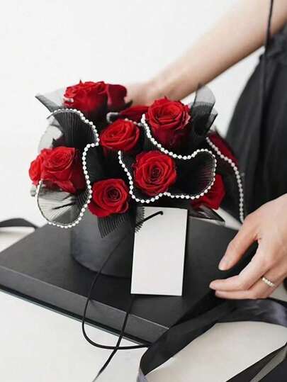 1 قطعة, 4 ياردات ورق غلاف باللؤلؤ المزيف للأزهار، ورق تغليف الباقات مطوي ذو نسيج متموج لصنع الحرف اليدوية، تزيين عيد الحب و أعياد الميلاد والزفاف ولوازم المفروشات، قماش مطرز بالجاكار باللؤلؤ الزهري المزيف، نسيج ثلاثي الأبعاد لحقائب اليد، لصنع الحرف اليدوي