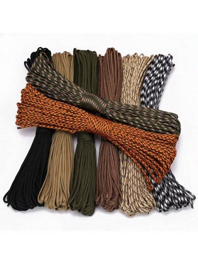 حبل باراكورد من 7 خيوط بطول 550 ميتر و قطر 4 مم مناسب لأنشطة التخييم والبقاء في العراء والحبال المعلقة، وحبال المظلات ورحلات المشي والخيام