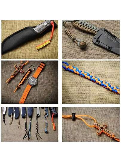 حبل باراكورد من 7 خيوط بطول 550 ميتر و قطر 4 مم مناسب لأنشطة التخييم والبقاء في العراء والحبال المعلقة، وحبال المظلات ورحلات المشي والخيام