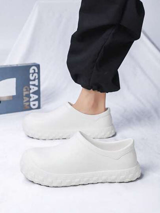 أحذية سميكة الوجه للطباخين للرجال، أحذية مطبخ كاجوال سهلة الارتداء، مضادة للانزلاق ومقاومة للبلي