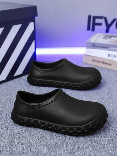 أحذية الطهاة ذات النعل السميك للرجال، أحذية طهاة غير رسمية متعددة الاستخدامات سهلة الارتداء غير منزلقة للمطبخ