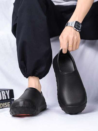 أحذية الطهاة ذات النعل السميك للرجال، أحذية طهاة غير رسمية متعددة الاستخدامات سهلة الارتداء غير منزلقة للمطبخ