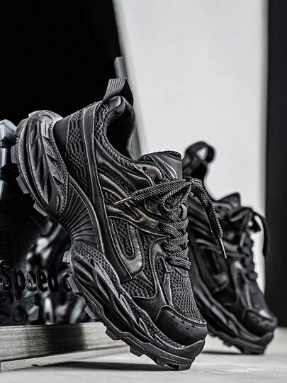 أحذية رياضية غير رسمية سميكة الوحدة الحذائية منفذة للهواء مع تصميم جديد للرجال