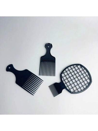 مشط للشعر المجعد للسود، طقم سبونج تصفيف 5 قطع، 3 مشاط، 1 قفاز سبونج تصفيف، 1 سبونج تصفيف، مشط تصفيف للصالون، مشط تجعيد غير مقيد بجنس، طقم مشط سبونج تصفيف