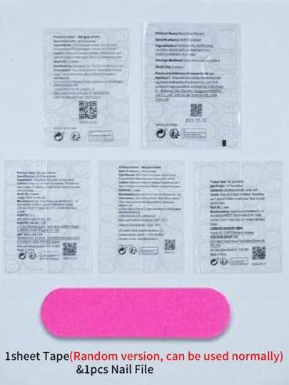 حول أظافرك ب 24 قطعة أظافر قصيرة بشكل بيضاوي قلب تصميم فرنسي ذات تأثير، طقم أظافر اصطناعية مناسبة تماماً، تشمل 1 قطعة غراء جيلي و 1 قطعة مبرد أظافر، مناسبة للنساء والفتيات لاستخدامهم في العمل والدراسة والأعياد