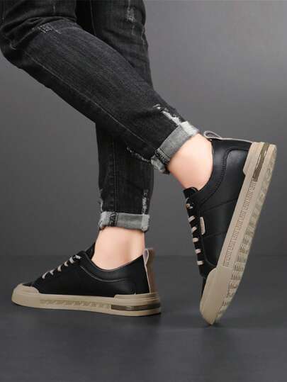 أحذية رياضية كاجوال للرجال، أحذية تزلج رقيقة، متعددة الاستخدامات ومريحة