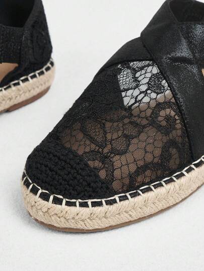 Styleloop أحذية نسائية مصممة بتطريز وحزامكاحل شقة، حذاء إسبادريل الدانتيل للعطلات، تخفيضات الصيف للأحذية الصيفية، الأحساس البوهيمي.