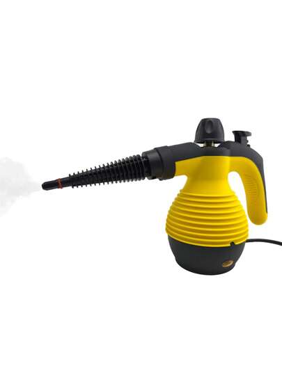 منظف بالبخار محمول باليد، منظف بخاري منزلي مناسب لتنظيف أسطح متنوعة، يستخدم لتنظيف الأوساخ والشحوم والأرضيات والأثاث والفواصل في البلاط والسيارات (قابس بريطاني)