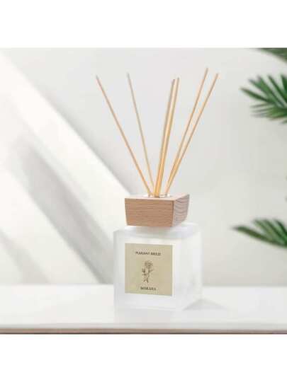 مجموعة موزع عطر بلا لهب (1 زجاجة زيت أساسي + 5 عصي معطرة), 4 روائح من مستخلصات نباتية طبيعية، موزع عطر ديكور المنزل، منعش دائم للغرف والمكاتب وغرف المعيشة والحمام، هدية مثالية لأعياد الميلاد وعيد الميلاد