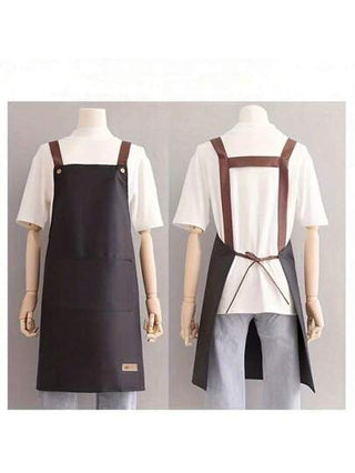 قطعة واحدة من المآزر القماشية للتسريح والمطبخ للنساء والرجال، مآزر العمل للشيف والمطعم والبار والمتاجر والكافيهات والصالونات التجميلية ومراكز اظافر ، الزي الرسمي