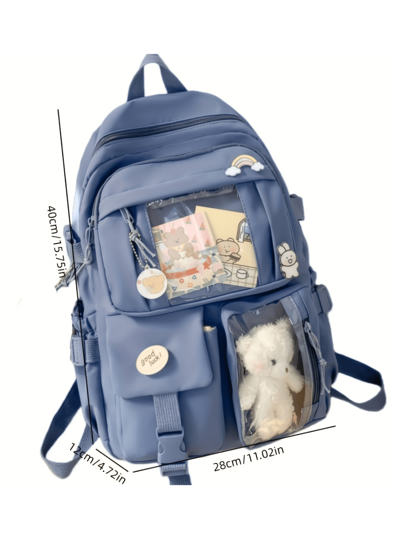 حقيبة ظهر سعة كبيرة متعددة الاستخدامات، كلاسيكية جميلة محمولة مناسبة للتنقل والعطلات والاستخدام اليومي