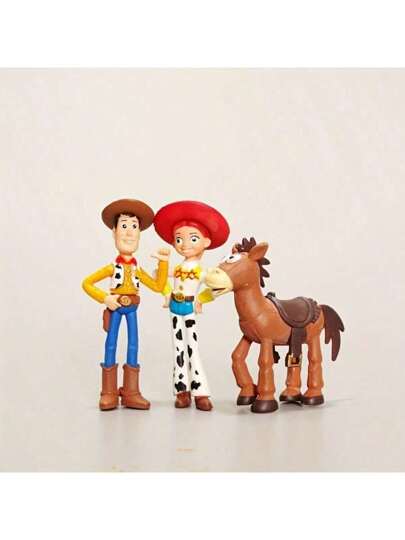 Disney 7 قطع أشكال حركية لشخصيات وودي وجيسي من قصة لعبة- دمى كرتونية من عالم الرسوم المتحركة الخيالية، مناسبة للديكور في مختلف السيناريوهات والخيار الأول للهدايا. تعتبر هذه الأشكال الحركية مثالية لتزيين غرف النوم وغرف اللعب أو مكاتب المكاتب، مما يضيف لمسة